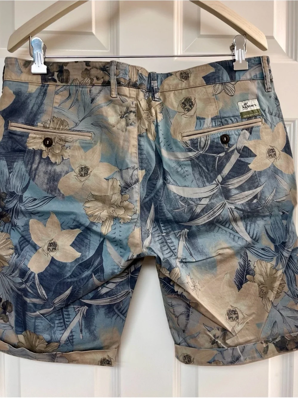 Mason Blue Floral Cargo Shorts - Limited Edition